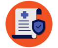 Policy icon- orange