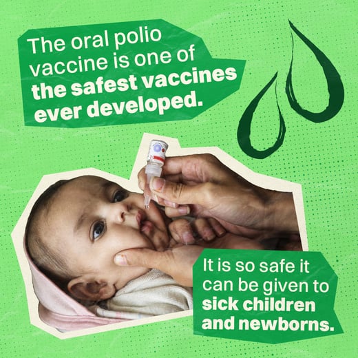 The oral polio vaccine is one of the safest vaccines ever developed 