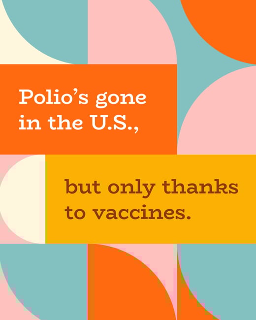 Polio's gone in the US, but only thanks to vaccines