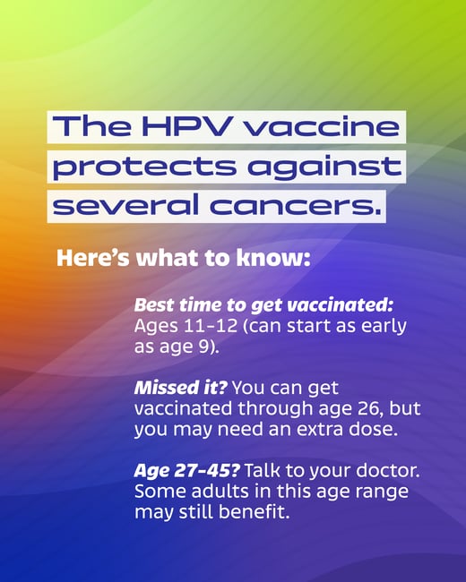 The HPV vaccine protect against several cancers