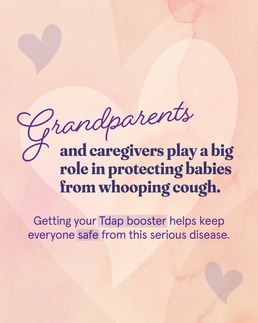 Grandparents and caregivers play a big role in protecting babies from whooping cough